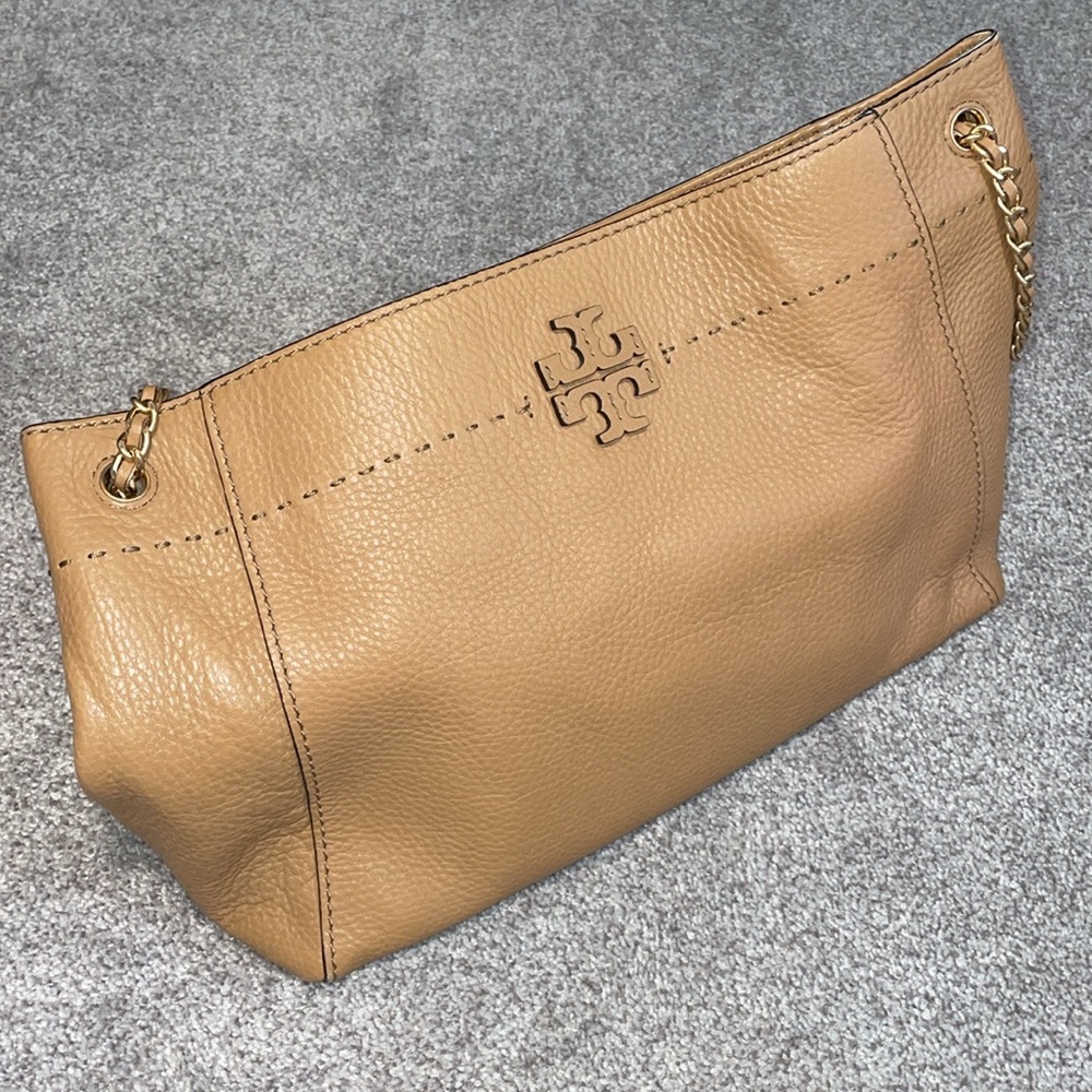 EUC Tory Burch McGraw Chain Shoulder Slouchy Tote Bag